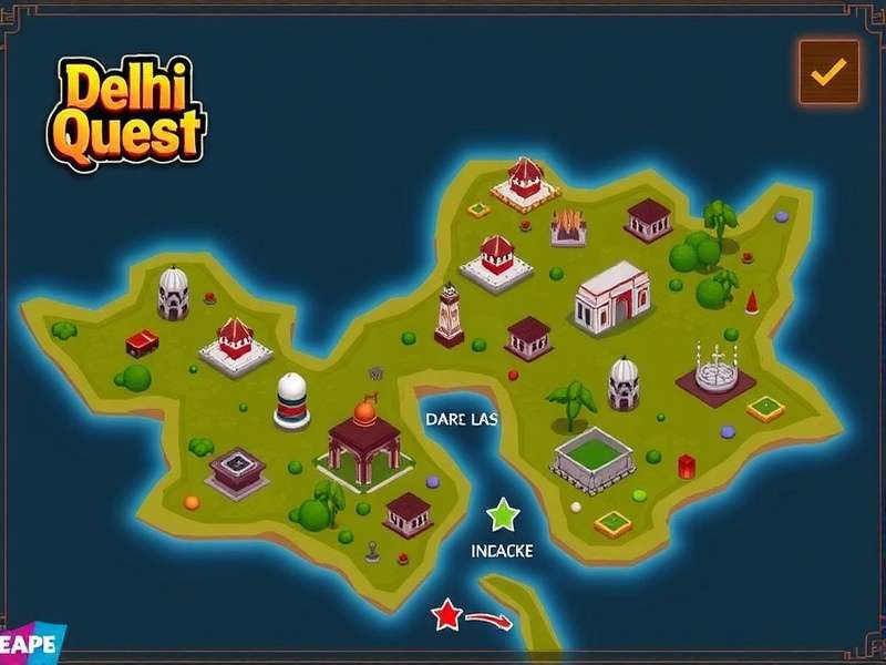 Delhi Dare Quest Game Map